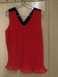 Red Crossbody Top