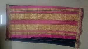 Elegant Pink &amp; Blue Saree for Resale! 💃🏻✨