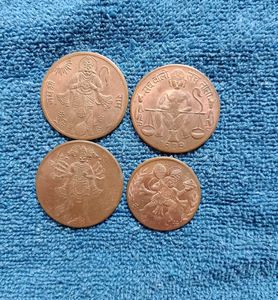4 Hanuman Sets Coins 1818