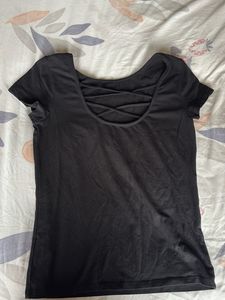 Crossed Back T-shirt From Only