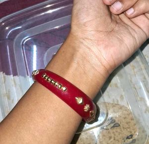 Bengal Pala Red &amp; Gold Bangle