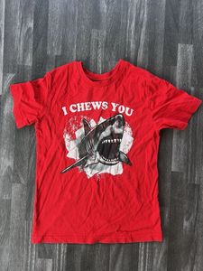 Red 'I Chews You' Graphic Tee