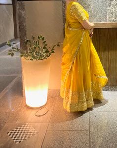 Elegant Yellow Lehenga Choli 1 time use