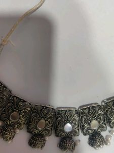 Oxidized Silver Necklace