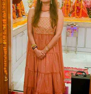 Onion Pink Embellished Suit Set