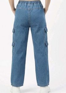 Denim Cargo Pants