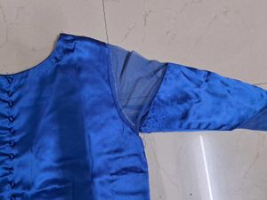 Elegant Blue Ethnic Gown
