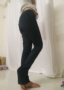 Dark Black Denim Jeans