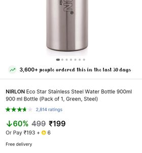 1 Pc Steel Bottles