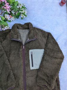 Long Fleece Fur Jacket