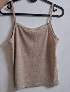 Cute Beige Tank Top