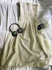 White Dress Knee Length