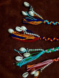 Handmade Braided Hair Accessories with Cowrie Shel