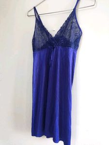 Blue Lace Lingerie Nightgown