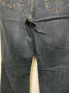 Wrangler Distress Retro Straight Grey Denim Jeans