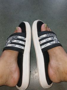Combo Of Adidas Slides And CROCS