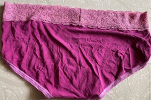 New Cotton Panty with Lace Waistband