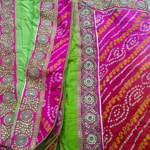 Boutique Hand Work Kundan Sareee