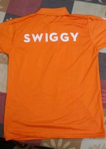 Brand New Half Sleeves Swiggy Uniform T shirt