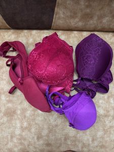 Burgundy &amp; Purple Bra Bundle