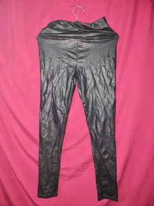 Leather Leggings For Girls Black