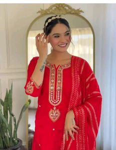 New/Unused Embroidered Kurta With Pant Dupatta
