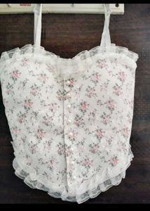 Floral Lace Corset Top