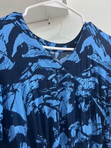 Blue Floral Maxi Dress