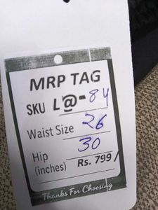 L@84 Size-26 Black Pants