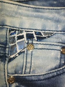 Distressed Denim Shorts