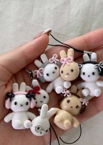 Kawaii Bunny Charm Pendants