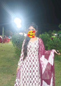 Wine Jaipuri Sharara Set