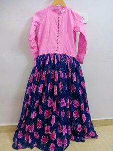 Pink And Blue Gown😍