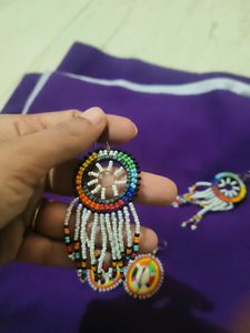 BEAD HANDMADE AFRICAN  2 Pair EARINGS