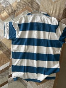 Striped Long Sleeve Polo Shirt