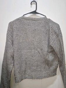 Grey Knit Cardigan