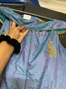 Two Tone Silk Gown