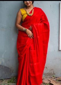 Brand New Uttariya tissue Saree