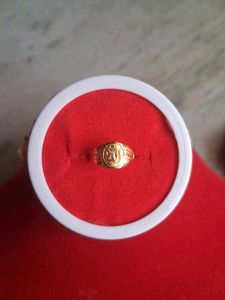 Gold Ring with Allah Design baby. rin