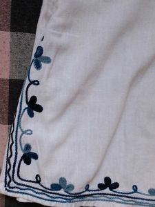 Embroidered White Tunic Top