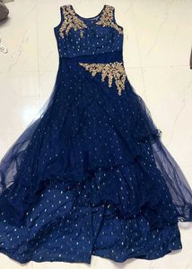 Heavy Quality Elegant Navy Blue Gown