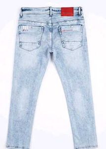 MORCAL Men’s Light Blue Washed Jeans – Size 32 –