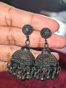 Black Earrings (Set Of 2)