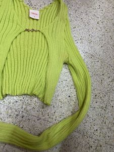 Y2k Green Bolero