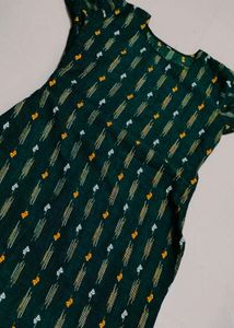 Green Printed Kurti