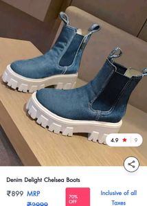 Brand new with boxes Blue Chunky Platform Boots