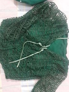 Green Embellished Blouse