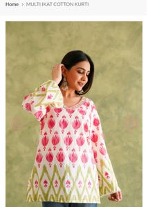 Multi Ikat Short Kurti