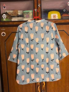 Floral Print Women's Tunic Kurta