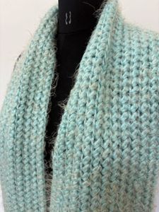 Soft Knit Scarf with Fringe